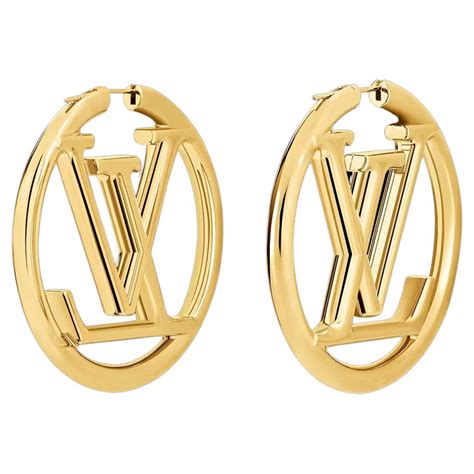 louis vuitton big hoop earrings|Louis Vuitton monogram earrings.